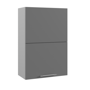 Арка ВПГПМ 600 шкаф верхний с подъемным механизмом высокий (Штукатурка белая/корпус Серый) в Уяре - uyar.mebel54.com | фото