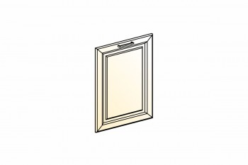 Атланта Дверь глухая L600 (эмаль) (Белый глянец патина золото) в Уяре - uyar.mebel54.com | фото