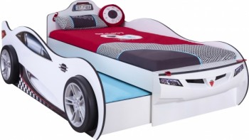 CARBED Кровать-машина Coupe с выдвижной кроватью White 20.03.1310.00 в Уяре - uyar.mebel54.com | фото