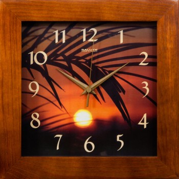 Часы настенные ДС-2АА28-460 ПАЛЬМА в Уяре - uyar.mebel54.com | фото