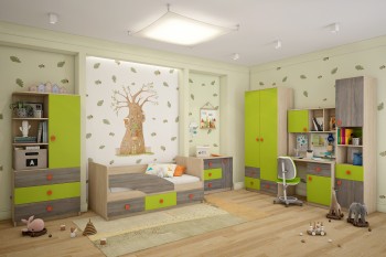 Детская комната Пуговка в Уяре - uyar.mebel54.com | фото