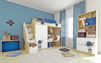 Детская комната Санни (Белый/корпус Клен) в Уяре - uyar.mebel54.com | фото