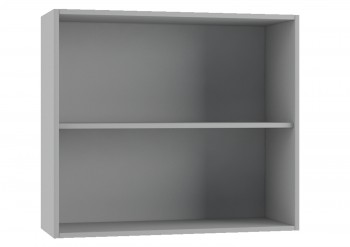 Гарда П 800 шкаф верхний (Белый Эмалит/корпус Серый) в Уяре - uyar.mebel54.com | фото
