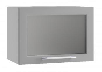 Гарда ПГС 500 шкаф верхний горизонтальный со стеклом Белый в Уяре - uyar.mebel54.com | фото