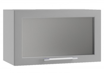Гарда ПГС 600 шкаф верхний горизонтальный со стеклом Белый в Уяре - uyar.mebel54.com | фото