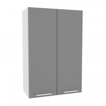 Капри ВП 600 шкаф верхний высокий (Липа белый/корпус Серый) в Уяре - uyar.mebel54.com | фото