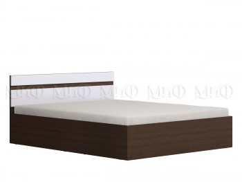 Ким кровать 1,4 (Венге/белый глянец) в Уяре - uyar.mebel54.com | фото