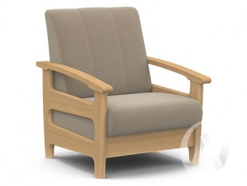 Кресло для отдыха Омега (бук лак/CATANIA LATTE) в Уяре - uyar.mebel54.com | фото