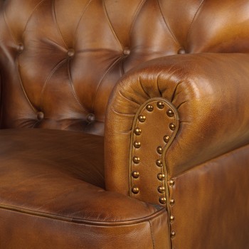Кресло кожаное Чарльз в Уяре - uyar.mebel54.com | фото
