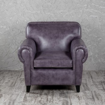 Кресло кожаное Элегант (Фиолетовый) в Уяре - uyar.mebel54.com | фото
