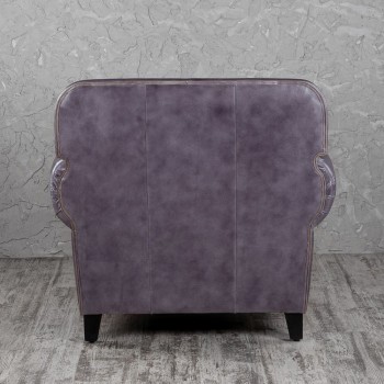 Кресло кожаное Элегант (Фиолетовый) в Уяре - uyar.mebel54.com | фото
