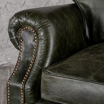 Кресло кожаное Лофт Аристократ (ширина 1070 мм) в Уяре - uyar.mebel54.com | фото