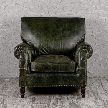 Кресло кожаное Лофт Аристократ (ширина 1070 мм) в Уяре - uyar.mebel54.com | фото
