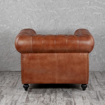 Кресло кожаное Лофт Честер (кожа) в Уяре - uyar.mebel54.com | фото