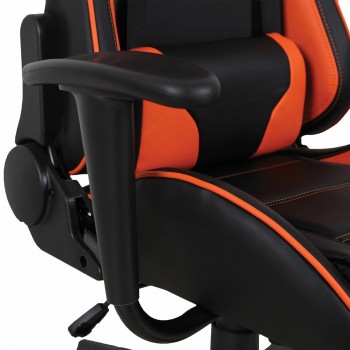 Кресло компьютерное BRABIX GT Racer GM-100 (черный, оранжевый) в Уяре - uyar.mebel54.com | фото