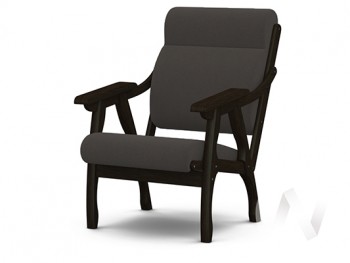Кресло Вега-10 (венге лак/ULTRA GRAFIT) в Уяре - uyar.mebel54.com | фото