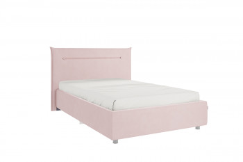 Кровать 1,2 Альба с основанием (Нежно-розовый велюр) в Уяре - uyar.mebel54.com | фото