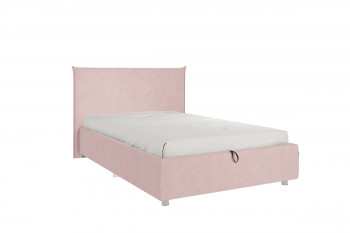Кровать 1,2 Квест (Нежно-розовый велюр/под-мех) в Уяре - uyar.mebel54.com | фото