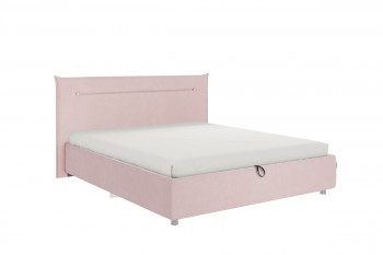 Кровать 1,6 Альба (Нежно-розовый велюр/под-мех) в Уяре - uyar.mebel54.com | фото