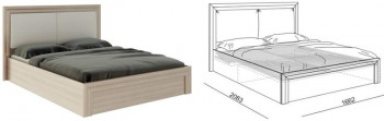 Кровать 1,6 Глэдис (М32) с подъемным механизмом Распродажа в Уяре - uyar.mebel54.com | фото