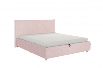 Кровать 1,6 Квест (Нежно-розовый велюр/под-мех) в Уяре - uyar.mebel54.com | фото