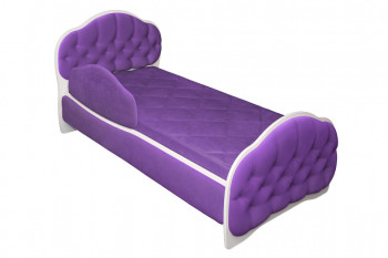 Кровать 160 Гармония 32 Фиолетовый (мягкий бортик) в Уяре - uyar.mebel54.com | фото