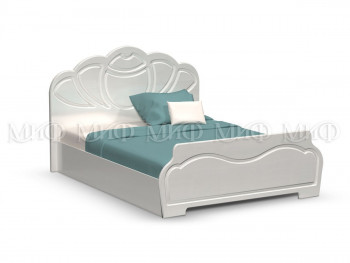 Кровать 1,6м Гармония (Белый/Белый глянец) в Уяре - uyar.mebel54.com | фото
