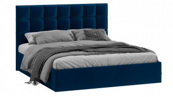 Кровать без ПМ «Эмбер» Велюр Confetti/Blue в Уяре - uyar.mebel54.com | фото
