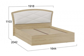 Кровать без ПМ «Сэнди» Тип 1 (без подъемного механизма) в Уяре - uyar.mebel54.com | фото