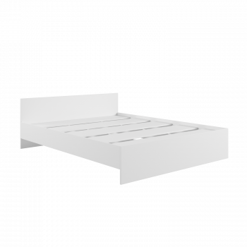 Кровать без ящ. М1400 Мадера Белый в Уяре - uyar.mebel54.com | фото