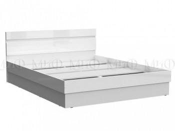 Кровать Челси 1400 (Белый/Белый глянец) в Уяре - uyar.mebel54.com | фото