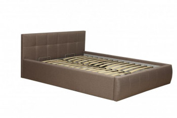 Кровать "Диана" ш. 1400 (Н=1010мм) (жаккард шоколад) в Уяре - uyar.mebel54.com | фото