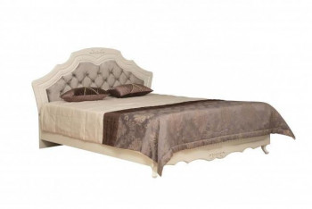 Кровать двойная "Кантри" (вудлайн кремовый/патина/ортопед/1820) в Уяре - uyar.mebel54.com | фото
