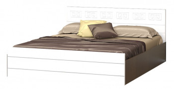 Кровать Корсика-1 1.6 (Венге/Белый глянец) в Уяре - uyar.mebel54.com | фото