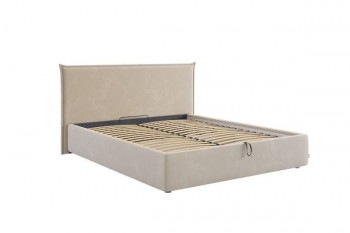 Кровать с подъемным механизмом Лада 160х200 см (графит (велюр)) в Уяре - uyar.mebel54.com | фото