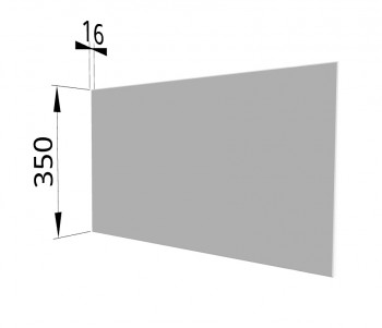 Панель торцевая (для шкафа горизонтального глубокого) ГПГ Ройс (Белый софт) в Уяре - uyar.mebel54.com | фото