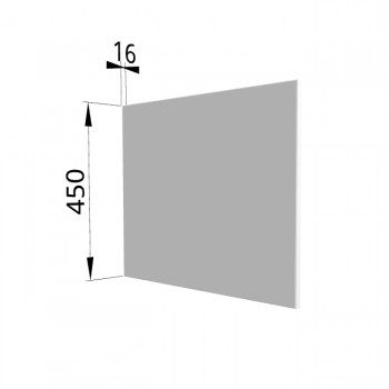 Панель торцевая (для шкафа горизонтального глубокого высокого) ГВПГ Ройс (Белый софт) в Уяре - uyar.mebel54.com | фото