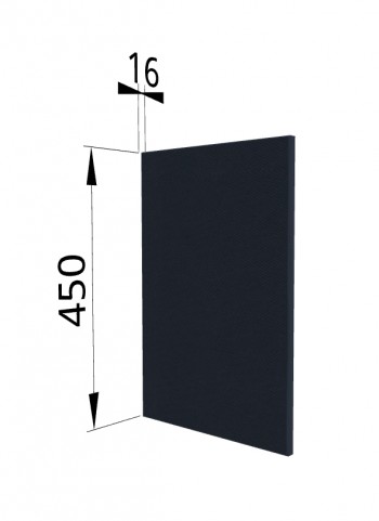 Панель торцевая (для шкафа горизонтального высокого) ВПГ Квадро (Черника) в Уяре - uyar.mebel54.com | фото