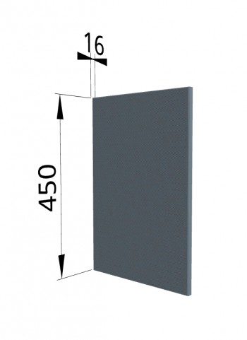 Панель торцевая (для шкафа горизонтального высокого) ВПГ Квадро (Лунный свет) в Уяре - uyar.mebel54.com | фото