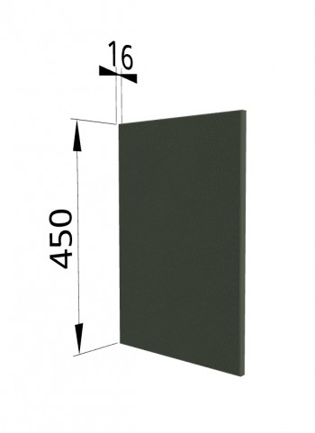 Панель торцевая (для шкафа горизонтального высокого) ВПГ Квадро (Оливково-зеленый) в Уяре - uyar.mebel54.com | фото
