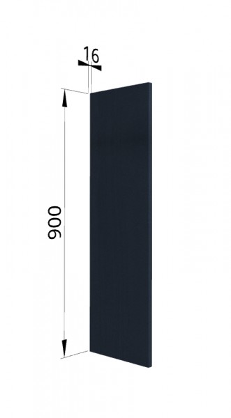 Панель торцевая (для шкафа верхнего высокого) ВП Тито, Гарда (Индиго) в Уяре - uyar.mebel54.com | фото