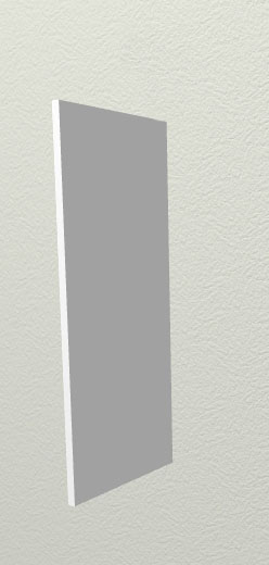 Панель торцевая П Скала (для шкафа верхнего) Бетон темный в Уяре - uyar.mebel54.com | фото