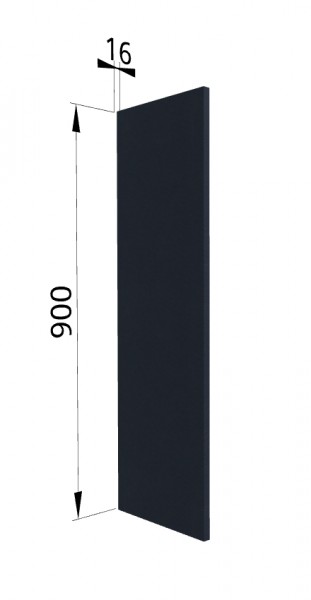 Панель торцевая ВП Квадро (для шкафа верхнего высокого) Черника в Уяре - uyar.mebel54.com | фото