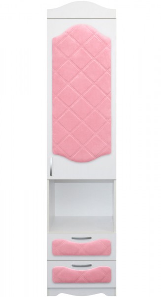Пенал с ящиками серии Иллюзия 36 Светло-розовый в Уяре - uyar.mebel54.com | фото
