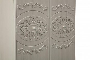 Шкаф 2-х дверный комбинированный "Каролина" (патина) в Уяре - uyar.mebel54.com | фото