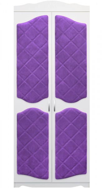 Шкаф 2-х створчатый серии Иллюзия 32 фиолетовый в Уяре - uyar.mebel54.com | фото