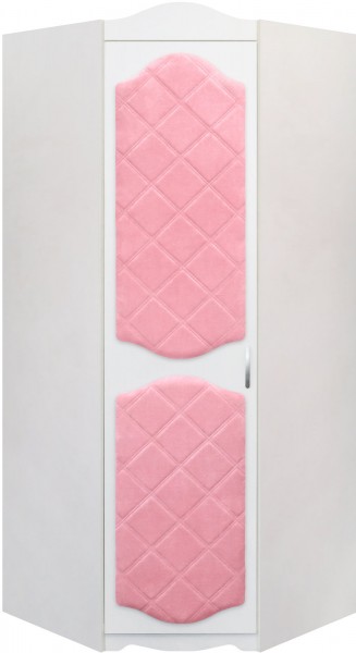 Шкаф угловой Иллюзия 36 Светло-розовый в Уяре - uyar.mebel54.com | фото