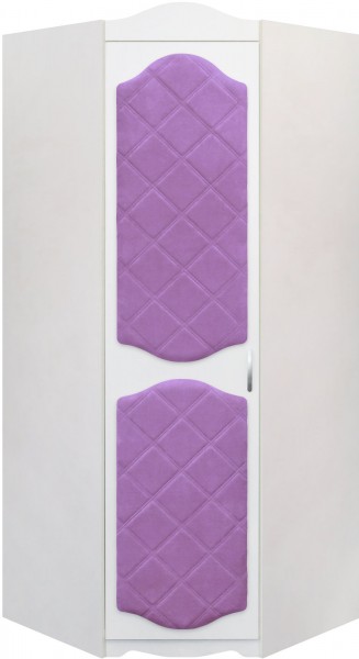 Шкаф угловой Иллюзия 67 Светло-фиолетовый в Уяре - uyar.mebel54.com | фото
