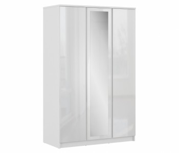 Шкаф 3-х дверный СБ-2493 Медея (Белый/Белый глянец) в Уяре - uyar.mebel54.com | фото