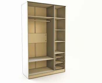 Шкаф 3-х створчатый с ящиками Грэйси (Розовый/Серый/корпус Клен) в Уяре - uyar.mebel54.com | фото